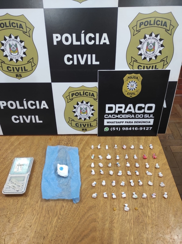 Suspeito de tráfico é preso pela Polícia Civil