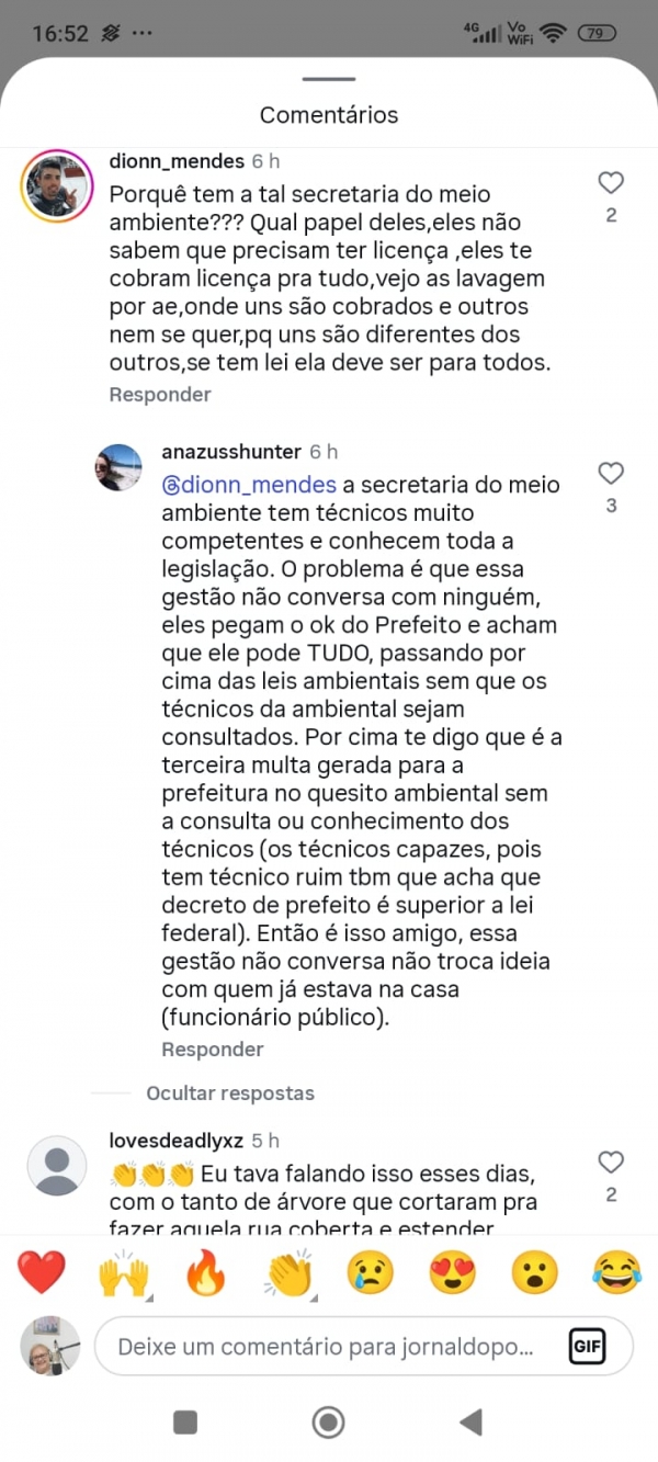 Governo Balardin abre processo contra servidora por comentário em rede social