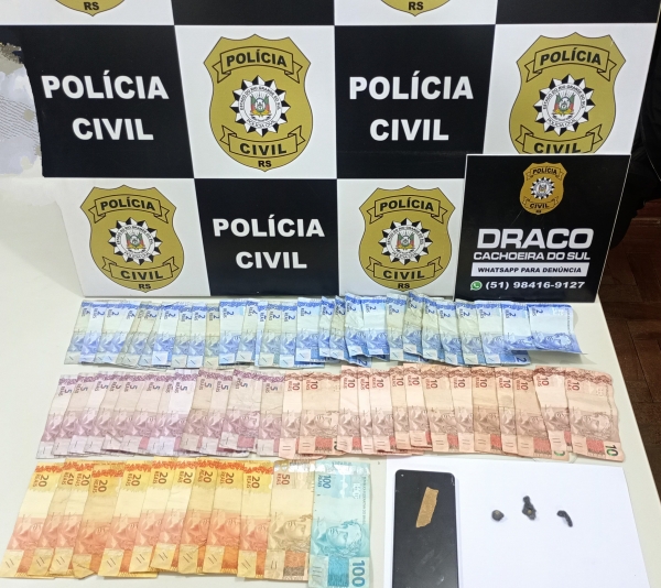 Suspeito de tráfico é preso pela Polícia Civil 