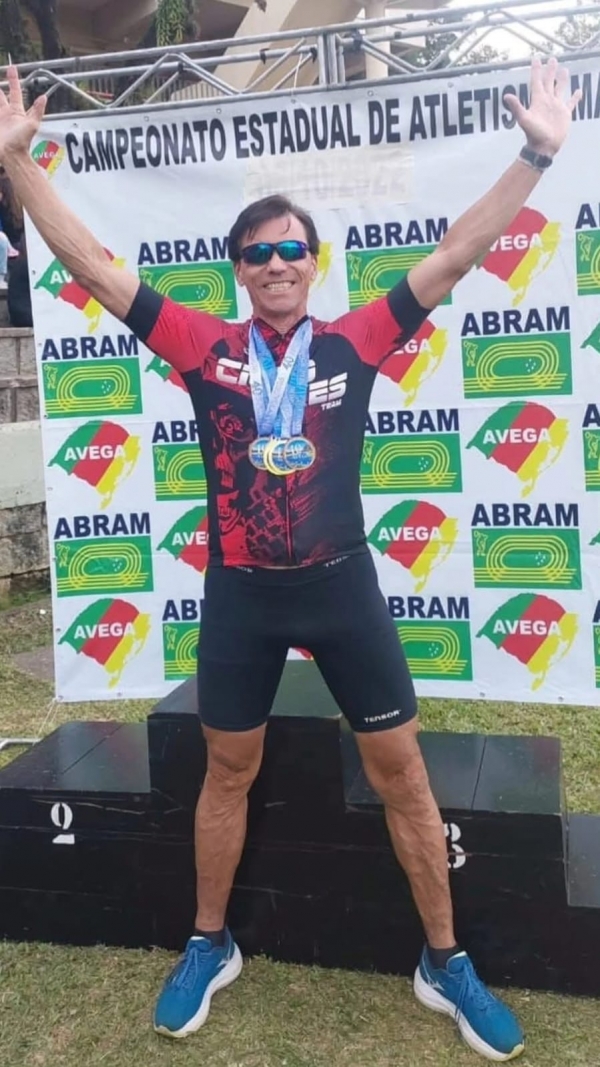 Paulo Garske conquista dois ouros no estadual de atletismo