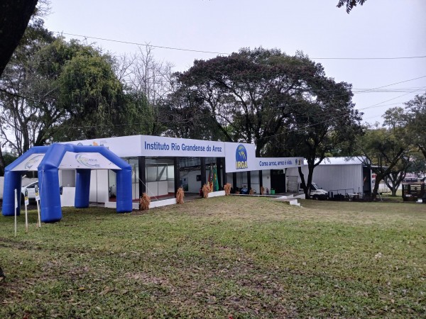O Instituto Rio Grandense do Arroz (IRGA) assumiu o espaço que, em edições anteriores, pertencia a Líder Tratores.