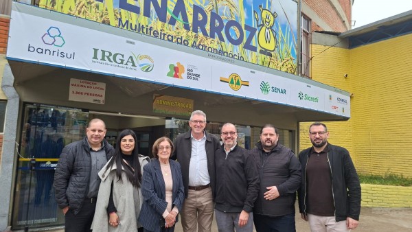 Deputado Heitor Schuch visitou a Fenarroz neste domingo